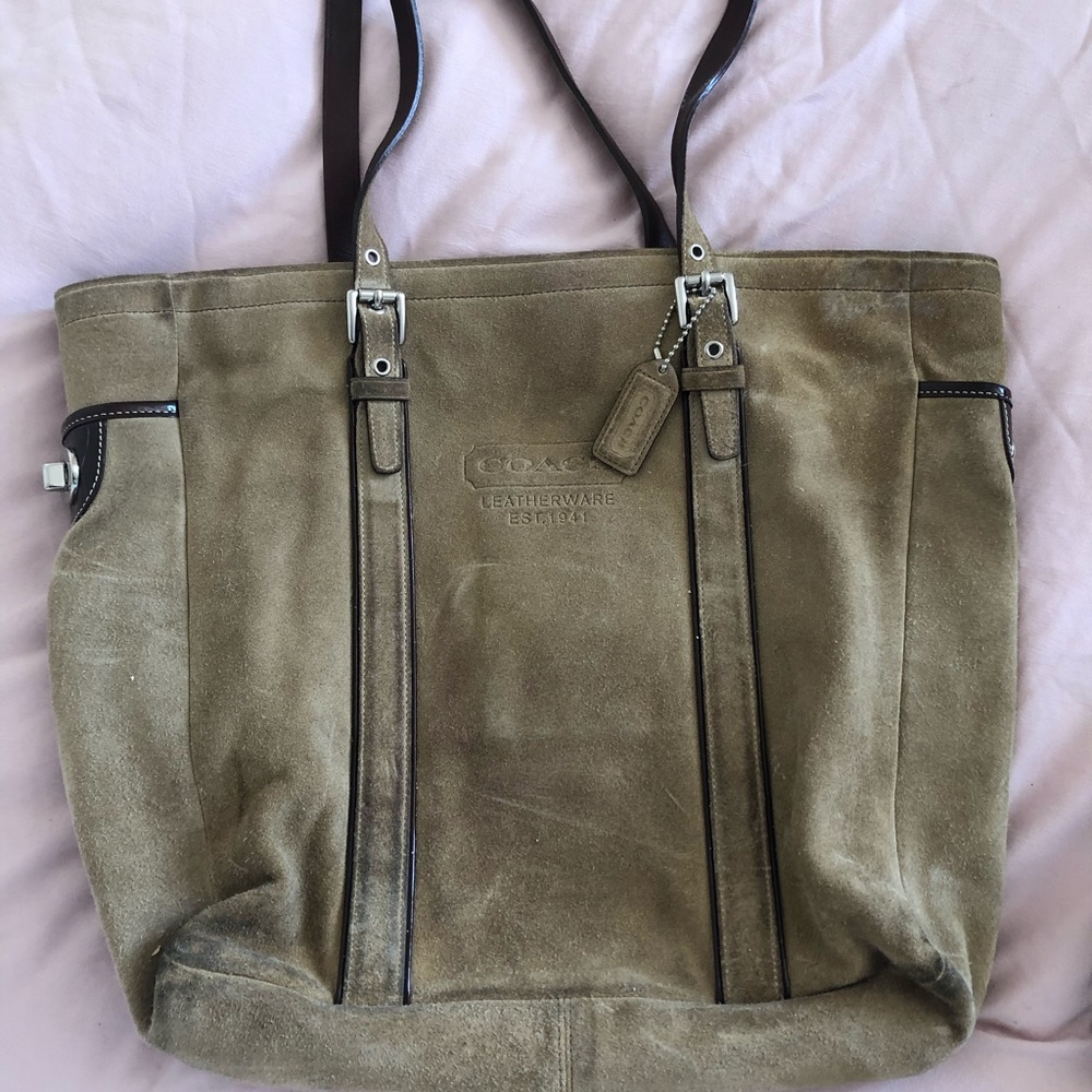 Coach Tan Leather Tote Bag